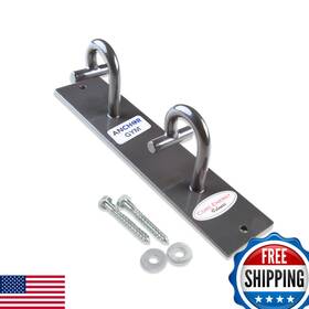 B00eskgfk2 Anchor Gym H2 Resistance Band - Single Unit Two Hooks Exercise Wall