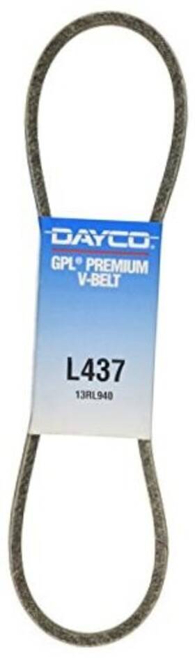 L437 Auto Extra V Belts Black