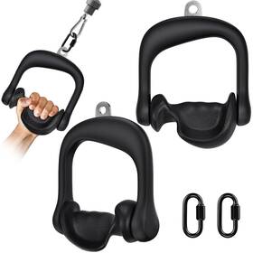 B0cvtgyn21 Benelabel 2pcs Ergonomic D Handle Cable Attachments Home Gym 360 Rotation 1000l