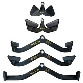 B0b7r8cx62 Bluslm 5pc Lat Pulldown Bar Set T-bar V-bar Cable Attachments For Gym Back