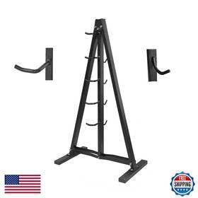 B0d3hky19r Bluslm Wall Mounted Lat Pull Down Bar Organizer Hooks Home Gym Storage Rack For