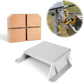 Bz-mj-1-dp Bzcovac Mj-1-dp Mini Jack Plate With 4 Inch Setback Fits Outboard Motor Up To 35 Hp Cas