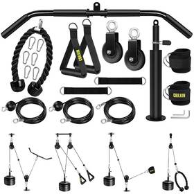 Crrxin B0b218mqrv Weight Cable Pulley System Gym Upgraded Fitness Lat And Lift