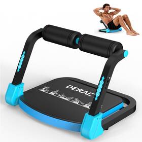 Deracy 777647784371 Sit Up Exercise Equipment Adjustable Ab Machine Blue