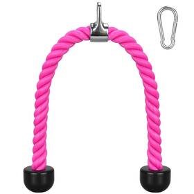 B0fhn8czbl Dkovn 36 Inch Tricep Rope Cable Machine Attachment Pull Down With Carabiner Gym