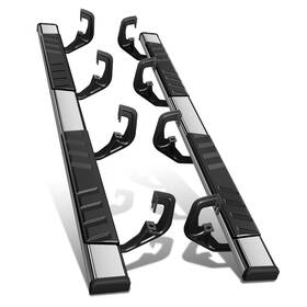 Stepb-ztl-8056 Dna Motoring 5 Inch Running Boards Compatible With 07-18 Silverado 1500 Crew Cab