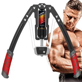East Mount 791126370626 Twister Arm Exerciser With Counter Display-adjustable Red