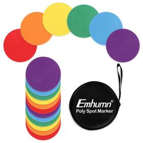 Emhumn B0bscvyg35 4 Inch And 9 Poly Spot Markers Agility Dot Gym Pe Training Dance Sports Non-sl