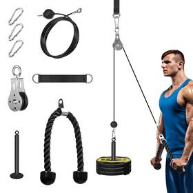 Mb3ydblq51-bk Faspup Pulley System For Home Gym Cable Lat Pulldown Ma