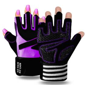 Finger Ten 810154793563 Weight Lifting Gloves For Women Gym Workout With Wrist Support Padded Half Fi