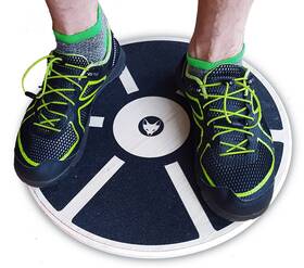 Ece-1970004-fw-wbb Fitaboo Wood Wobble Board 16 Inch Includes Carry Bag For Protection Balanc