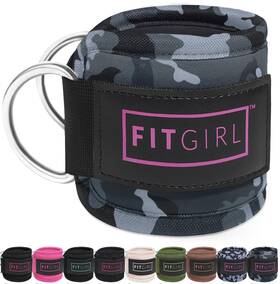 B09glcqnqt Fitgirl Ankle Strap For Cable Machines And Resistance Bands Glute Leg Hip Workout