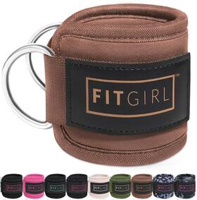 B0cklt89yf Fitgirl Ankle Strap Pair For Cable Machine And Resistance Bands - Glute Leg Hip
