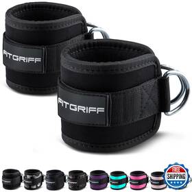 B01m64yidz Fitgriff Ankle Straps V1 2-pack Cable Machine Gym Leg Pulley Kickback