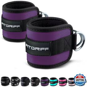 B07hnlr37m Fitgriff Ankle Straps Cable Machine Leg Pulley Kickback Purple 2 Pcs
