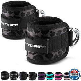 B085h686d7 Fitgriff Ankle Straps V1 For Cable Machine Gym Workout Equipment Leg Pulls New