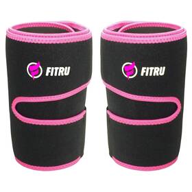 B094gkyzsx Fitru Premium Thigh Trimmers Unisex Body Wrap Sauna Waist Trainer Pink Xl 35x9