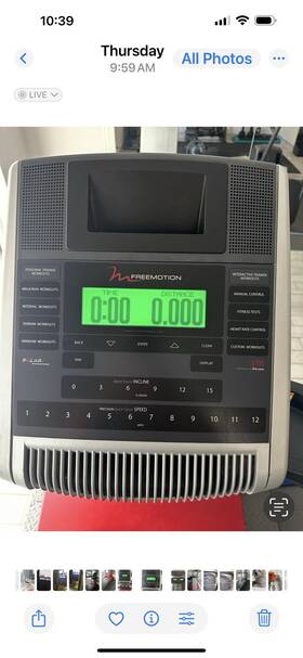 Etfm39809 Freemotion Reflex T11.4 Treadmill Display Console Panel