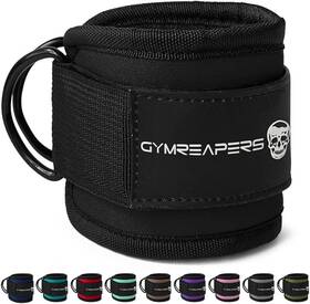 Gymreapers 810041250353 Lower Body Exercises - Adjustable Leg Straps With Neoprene Padding Gymreapers 810041250353 Lower Body Exercises - Adjustable Leg Straps With Neoprene Padding
