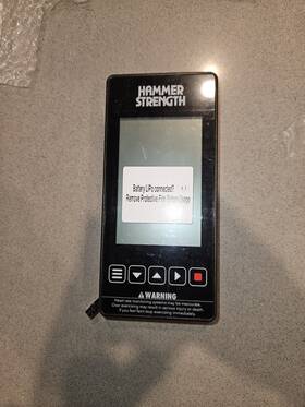 Hammer Strength 1019510-0001 Curved Treadmill And Air Bike Upper Console New