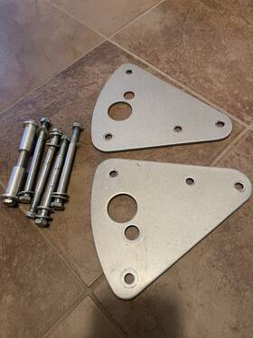 026-01p2013 Hoist Fitness V-2 Steel Gusset Plate Set With Hardware Used
