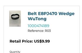 1000474189 Horizon Belt E8pj470 Wedge Wutong Reference R03 7.0at Treadmill