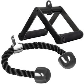 B0chvd851m Howffite Tricep Pull Down Rope Cable Machine Attachment Double D Handle Lat Pulldown