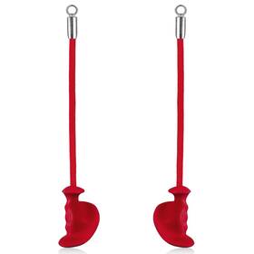 B0chw2tcvd Hxd-ergo Tricep Rope Attachment 2pk Ergonomic Grip Cable Machine Gym Red