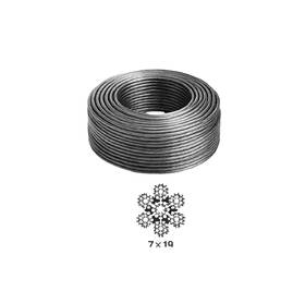 Hydra Fitness Exchange 615827217625 Strength System Black Pu Coated 7x19 Gym Cable Wire Rope 3.97/5.60mm Per Meter