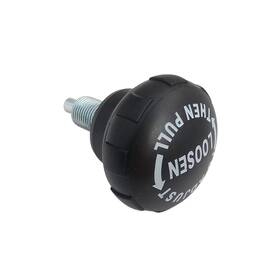 Hydra Fitness Exchange 615827220236 Black Pull Pin 58mm Knob Pop M16 X 25mm Works With Stationary Bike