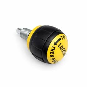Hydra Fitness Exchange 615827220663 Seat Pop Pin Knob Size 1 Inch Thread M16 - Dia 5/16 Length 1.06 Yellow