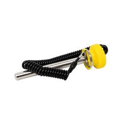 7546-095y Hydra Fitness Exchange Stack Pin With Lanyard Lock Size M10 X 95l Color Yellow
