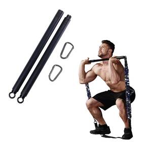 B08qhg5zmc Innstar 38 Inch Home Gym Workout Bar Black - 800lb Max Load For Resistance Bands