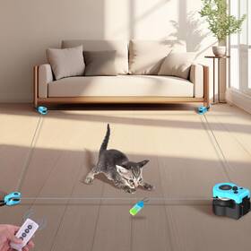 Ict-01 Itshiny Automatic Cat Treadmill With Remote Control Blue 3 Speeds Quiet Motor