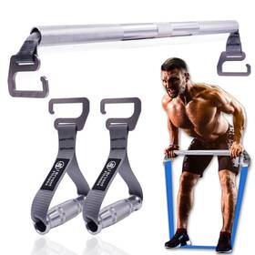J Bryant B09wynpyc9 Fitness Resistance Band Exercise Bar Handles Large Hook Heavy Duty