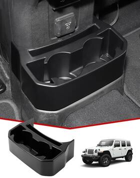 Jcs414 Jecar Backseat Cup Holder Floor Console Mounted Drink Rear Storage Org
