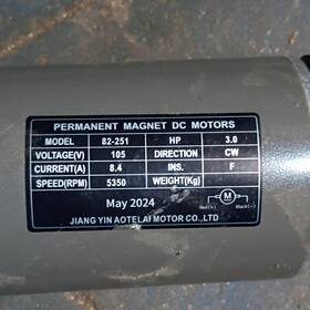 82-251 Jiang Yin Aotelai Motor Co. Ltd Permanent Magnet Dc Gray Black