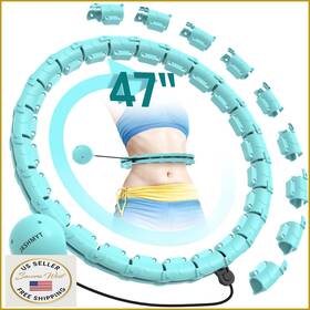 B0bgll5sjj Jkshmyt Weighted Hula Hoop For Adults Weight Loss Infinity Fitness 47 Inch