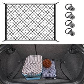 Kaskawise 768556841538 Elastic Cargo Net For Suv Truck Organizer With Abs Hooks 39.3 Inch X... Fast Ship