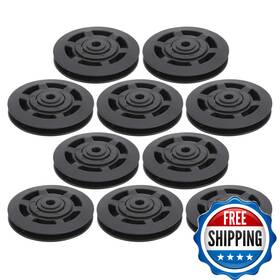 Keenso B08qn5jyf9 Bearing Pulley Wheel 10pcs/set 95mm Universal Nylon