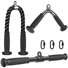 B0crtsx4n4 Kipika Tricep Pull Down Rope Cable Attachment Home Gym Pulley System 900lb