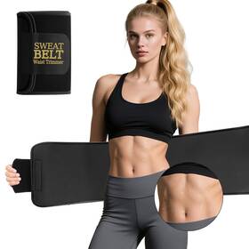 B0c4t4plsx Kissleaf Waist Trainer For Women Belly Fat Sweat Band - Stomach Weight Loss Gel