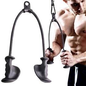 Rope-32 Kkh Tricep Pull Down Attachment With Ergonomic Anti-slip Handles Rope