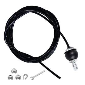 Korikahm 692041651497 Home Gym Fitness Lat Pulldown Cable Replacement 78/118/ 236 Inch 6mm Adjusta
