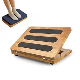 Kfr-01 Kunffiyso Foot Rest For Under Desk At Work - Wooden Adjustable Office Footrest With Foa