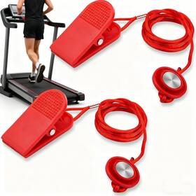 Larlansz 726084588493 2pcs Universal Treadmill Magnet Safety Key Replacement Switch Round With Clip Fo