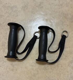 8219601 Life Fitness 7647801 Pair Of Short Strap Handles Part # / Brand New