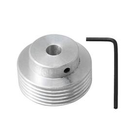 Logyues 972577500297 Aluminum Multi-ribbed Belt Pulley V-belt Od 40mm Silver Inner Hole 8mm