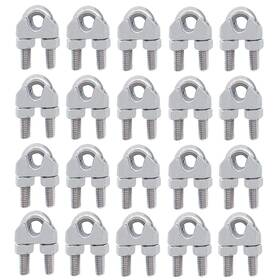 20pa Luckkyme 749390733395 M8 Wire Rope Clamp 304 Stainless Steel 5/16 Inch Cable Clip