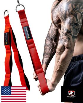 B0ccnjpqkj M Manueklear Tricep Rope Cable Attachment Handles - Greater Range Of Motion
